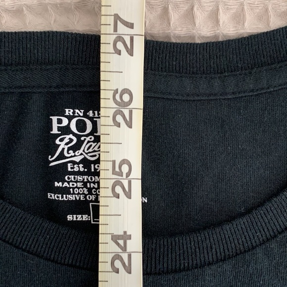 Ralph Lauren T-Shirt Black Size: Large - Picture 5 of 6